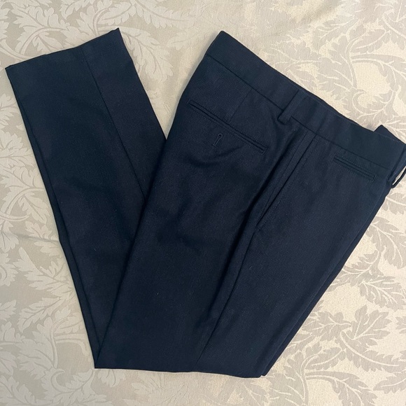 Banana Republic Other - Banana Republic solid blue cotton tapered fit dress pants